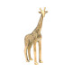 NOVELIKA-Brass Giraffe Statue Idol for Home and Office (Set of 1)