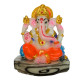 NOVELIKA- Stone Dust Ganesh Ji Statue -Marble Dust Ganapati Bappa Murti For Pooja Home Temple Decor/Office
