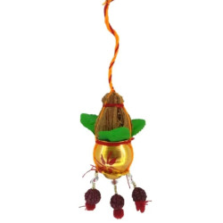 NOVELIKA-Traditional Hanging Mangal Ghat For Decoration/Mangal Kalash/Mangol Ghat (Pack Of 5) 