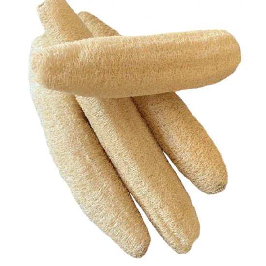 NOVELIKA- Natural Organic Loofah, Body Scrubber/Bathing Sponge For Unisex, (Pack Of 4)