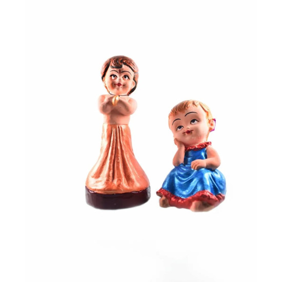 NOVELIKA-Handmade Clay Cartoon Characters Chhota Bheem & Chutki For Kids/Home Décor/Gift Items (2 Pcs) NOVELIKA-Handmade Clay Cartoon Characters Chhota Bheem & Chutki For Kids/Home Décor/Gift Items (2 Pcs)