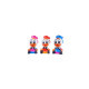 NOVELIKA- Multicolor Handmade Clay Cartoon Characters Donald Duck For Kids/Home Decor /Gift Items (3 Pcs) 