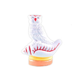 NOVELIKA-Handmade Clay Owl Lokkhi Pecha Ullo Status Idol For Puja/Decoration/Gift Item (Pack of 1)