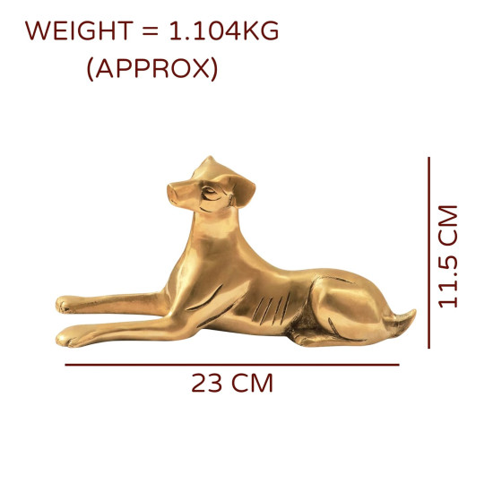 NOVELIKA-Brass Dog Statue Vastu Idol for Home and Office (Set of 1 ) NOVELIKA-Brass Dog Statue Vastu Idol for Home and Office (Set of 1 )