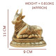 NOVELIKA-Brass Nandi Statue  Vastu - vehicle (vahana) of Lord Shiva. for Home - Office -Temple (Set of 1)