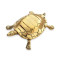 NOVELIKA-Brass Feng Shui Tortoise for Good Luck - Vastu Items for Home-Temple (Set of 1)
