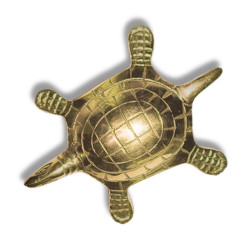 NOVELIKA-Brass Turtle Statue with Vastu Shastra and Feng Shui principles for home -office -Temple décor. (Set of 1)