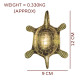NOVELIKA-Brass Turtle Statue with Vastu Shastra and Feng Shui principles for home -office -Temple décor. (Set of 1) NOVELIKA-Brass Turtle Statue with Vastu Shastra and Feng Shui principles for home -office -Temple décor. (Set of 1)