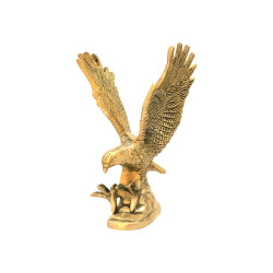 NOVELIKA- Brass Eagle Statue  Vastu Idol for Home and Office decorative showpiece (Set of 1)