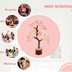 NOVELIKA-Rose Quartz Tree Love-Attracting Crystal Tree for Emotional Healing Spiritual Décor for Home and Office (Pack of 1) NOVELIKA-Rose Quartz Tree Love-Attracting Crystal Tree for Emotional Healing Spiritual Décor for Home and Office (Pack of 1)