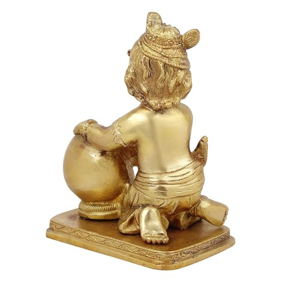 Lord Baby Krishna Makhan Chor Idol Statue Statue for Home and Office Decor