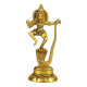 Lord Krishna Standing on Shesh Naag Hood Statue for Home and Office Decor Lord Krishna Standing on Shesh Naag Hood Statue for Home and Office Decor