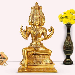 Lord Brahma JI Statue for Home and Office Decor