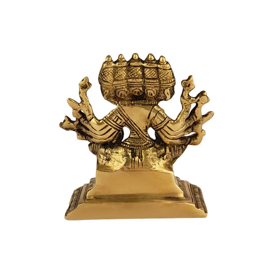 NOVELIKA- Panchmukhi Gayatri Mata Devi Sitting on Lotus, Savitri Hindu Goddess, Mother of Vedas, for Puja Mandir Temple(Pack of 1) NOVELIKA- Panchmukhi Gayatri Mata Devi Sitting on Lotus, Savitri Hindu Goddess, Mother of Vedas, for Puja Mandir Temple(Pack of 1)