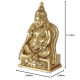 NOVELIKA-Brass Idol Lord Kuber Sitting Statue (Pack of 1)