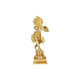 NOVELIKA- Brass Krishna Statue Playing the Flute (Bansuri) ( Pack of 1 )