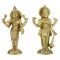 NOVELIKA-BRASS Lakshmi Narayan Bhagwan Vishnu & Mata Laxmi  Statue (Pack of 1)