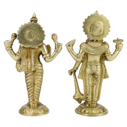 NOVELIKA-BRASS Lakshmi Narayan Bhagwan Vishnu & Mata Laxmi Statue (Pack of 1) NOVELIKA-BRASS Lakshmi Narayan Bhagwan Vishnu & Mata Laxmi Statue (Pack of 1)