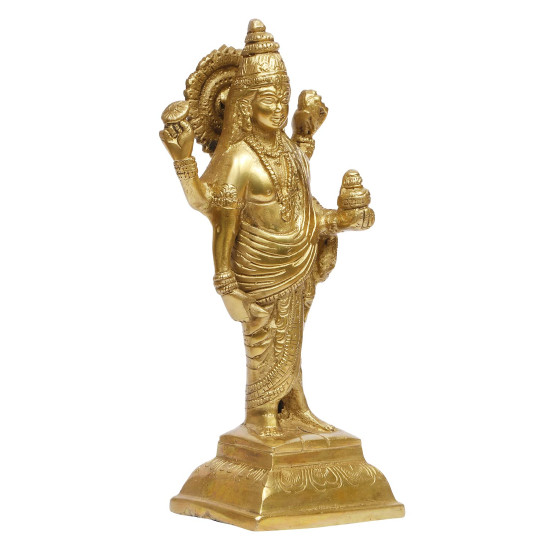 NOVELIKA-Brass Lord Dhanvantari Statue ( Pack of 1) NOVELIKA-Brass Lord Dhanvantari Statue ( Pack of 1)