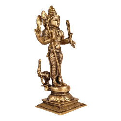NOVELIKA-Brass Lord Murugan Kartikeya Standing Idol ( Pack of 1) NOVELIKA-Brass Lord Murugan Kartikeya Standing Idol ( Pack of 1)