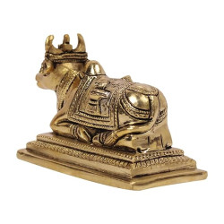 NOVELIKA-Brass Nandi Shiv Vehicle (Pack of 1) NOVELIKA-Brass Nandi Shiv Vehicle (Pack of 1)