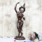Goddess Tara Dancing Brass Standing Large Statue for Health Happiness Wealth Home and Office Decor