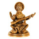 Maa Saraswati Idol Sitting on Hans Statue for Home and Office Decor