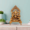 Lord Ganesha Sitting on Singhasan Statue for Home and Office Decor