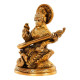 Maa Saraswati Idol Sitting on Hans Statue for Home and Office Decor