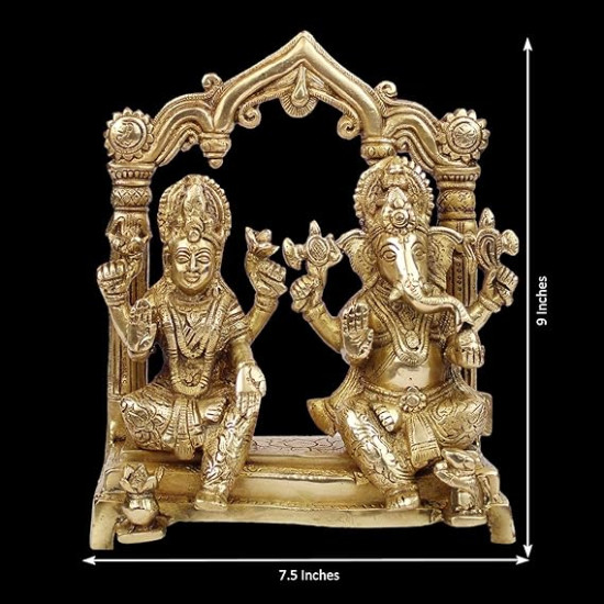 NOVELIKA-Laxmi Ganesh Murti Statue Murti Gift for Home Office Mandir Decor NOVELIKA-Laxmi Ganesh Murti Statue Murti Gift for Home Office Mandir Decor