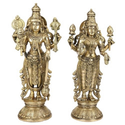 Lakshmi Narayan Standing Idol Statue for Home and Office Decor