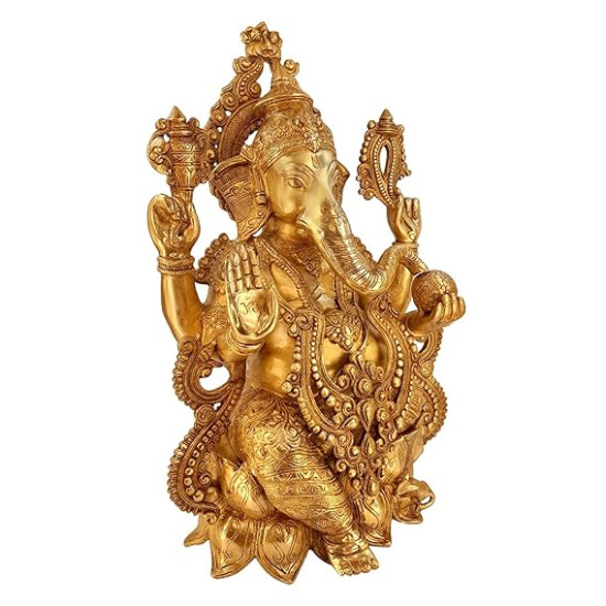 Lord Ganesha Sitting Statue for Home and Office Decor