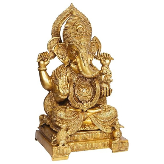 Lord Ganesha Sitting Statue for Home and Office Decor