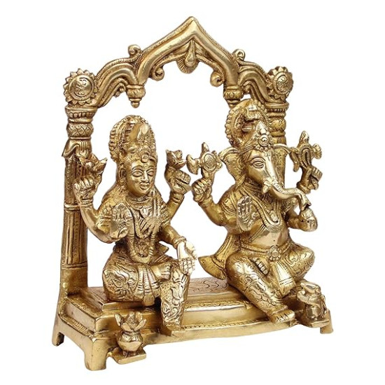 NOVELIKA-Laxmi Ganesh Murti Statue Murti Gift for Home Office Mandir Decor NOVELIKA-Laxmi Ganesh Murti Statue Murti Gift for Home Office Mandir Decor