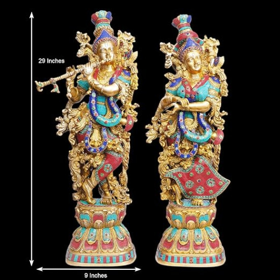Radha Krishan Statue Murti Gift for Home Mandir Decor Religious Marriage Gift Radha Krishan Statue Murti Gift for Home Mandir Decor Religious Marriage Gift