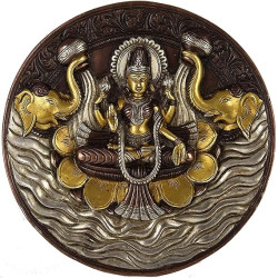 Goddess Gajalakshmi  Devi Statue for Wall Decor Hanging Home and Office Decor