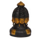 NOVELIKA-Brass Eight Face Shiv Lingam Shiva Mukhalingam Shivling Statue Bholenath Idol.(Pack of 1)