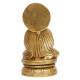NOVELIKA-Brass Dharmachakra Mudra Buddha Idol Tibet Buddha (Pack of 1)