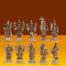 NOVELIKA-Brass Dash Avtar Lord Vishnu Ten Incarnations Small Size (Set of 10)