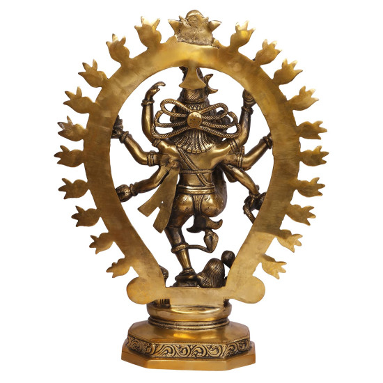NOVELIKA-Brass Dancing Natraja Murti Home Décor Vastu -Mandir -Gift (Pack of 1) NOVELIKA-Brass Dancing Natraja Murti Home Décor Vastu -Mandir -Gift (Pack of 1)