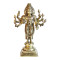 NOVELIKA-Brass Brahma The Creator in Trimurti Idol with Four Heads (Pack of 1)