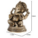 NOVELIKA- Brass Ganesh Idol Statue Elephant Vinayak Ganpati (Pack of 1)