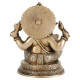 NOVELIKA- Brass Ganesh Idol Statue Elephant Vinayak Ganpati (Pack of 1)