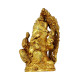 NOVELIKA- Brass Ganesh Idol Home Décor (Pack of 1) 
