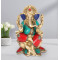 NOVELIKA-Brass Ganesh Sitting on Lotus Idol (Pack of 1)