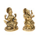 NOVELIKA-Brass Ganesha Laxmi Sitting on Lotus for Home Office Puja (Pack of 1) NOVELIKA-Brass Ganesha Laxmi Sitting on Lotus for Home Office Puja (Pack of 1)