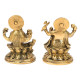 NOVELIKA-Brass Ganesha Laxmi Sitting on Lotus for Home Office Puja (Pack of 1) NOVELIKA-Brass Ganesha Laxmi Sitting on Lotus for Home Office Puja (Pack of 1)