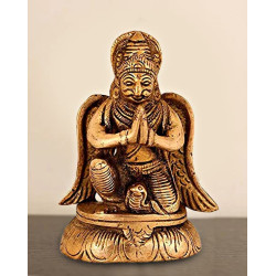 NOVELIKA-Brass Garuda Shree Vishnu's Vehicle Eagle (Pack of 1)