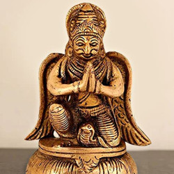 NOVELIKA-Brass Garuda Shree Vishnu's Vehicle Eagle (Pack of 1)