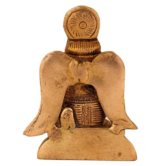 NOVELIKA-Brass Garuda Shree Vishnu's Vehicle Eagle (Pack of 1)